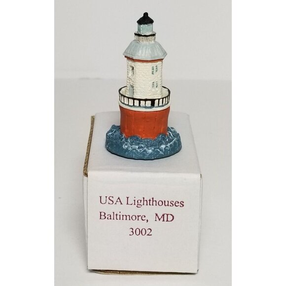 BALTIMORE LIGHT MARYLAND LIGHTHOUSE NEW IN BOX 2 INCHES TALL (3002) - Picture 7 of 7